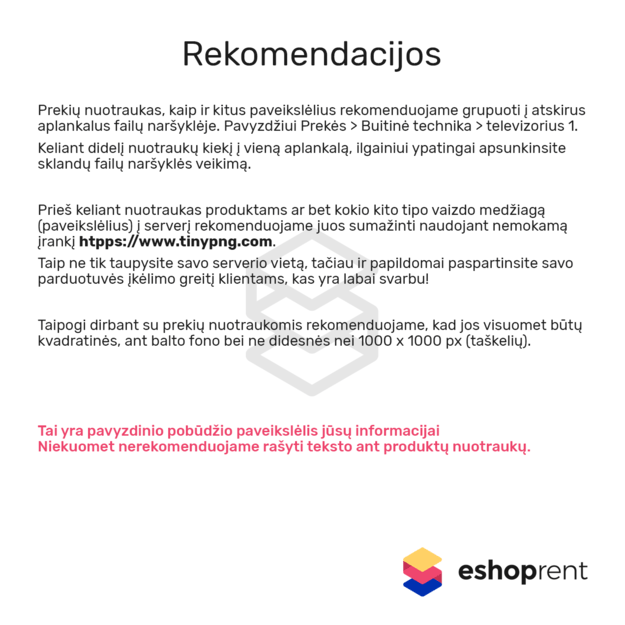 Prekės kortelė - pavyzdinė Nr. 11 3